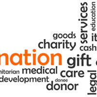 word cloud - donation